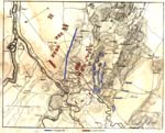 Carte de la bataille de Raab. Collection R. Ouvrard