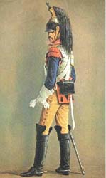 Cuirassier de l'empire en tenue de campagne. DR.