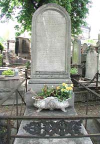 La tombe de Jomini au cimetière de Montmartre, à Paris