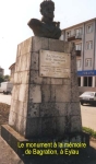 Le monument de Bagration, à Eylau. (photo : Ouvrard)